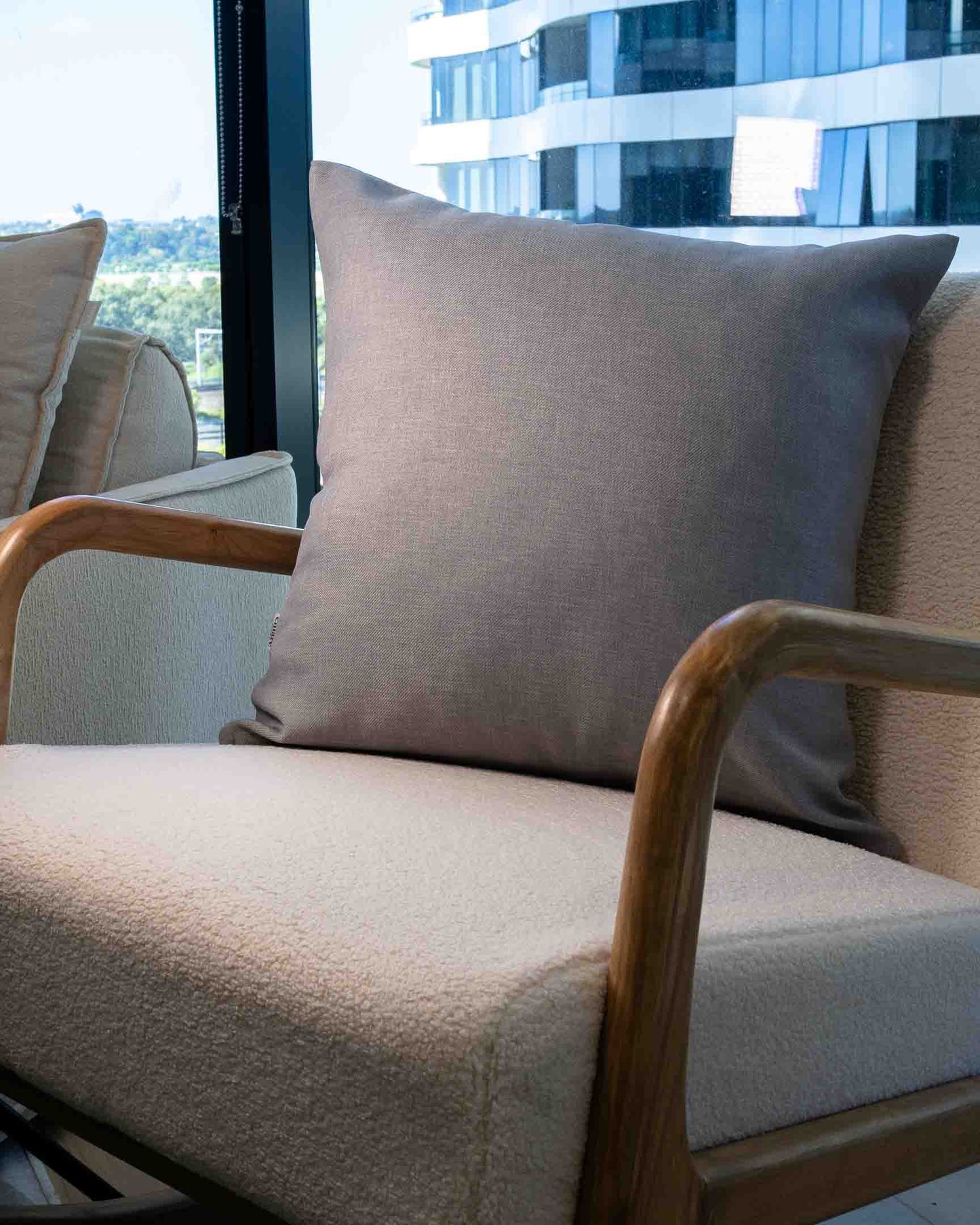 Upcycled Cushion Cover - Graphite